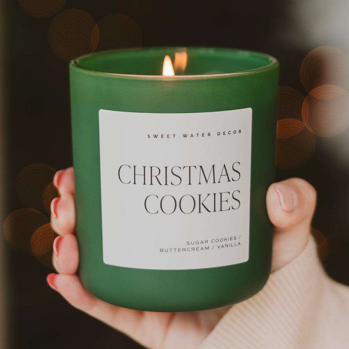 Christmas Cookies 15 oz Soy Candle, Matte Jar - Home Decor