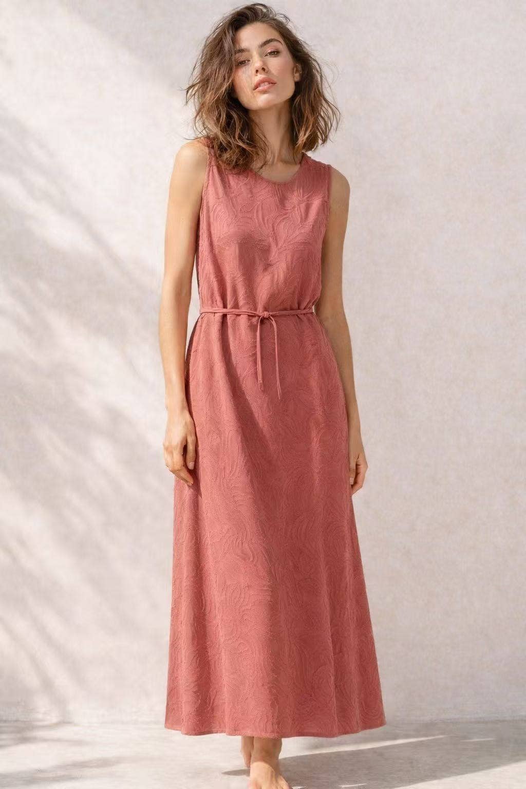 Jacquard Relaxed Maxi Dress