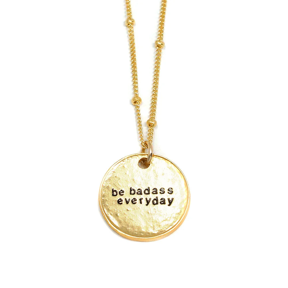 badass necklace gold