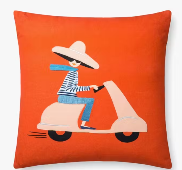 Scooter Girl  Pillow
