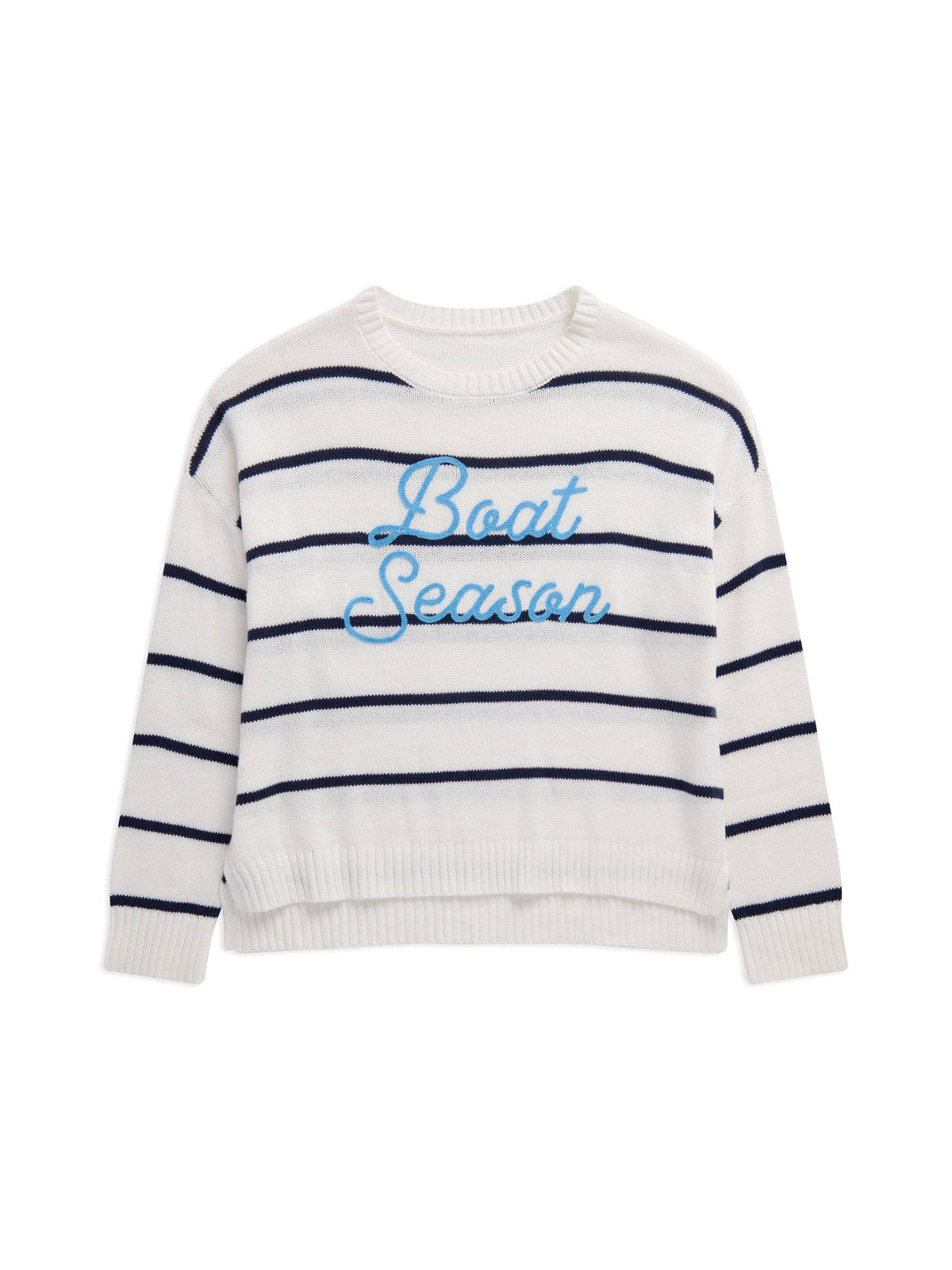 "BOAT SEASON" RELAXED FIT SWEATER