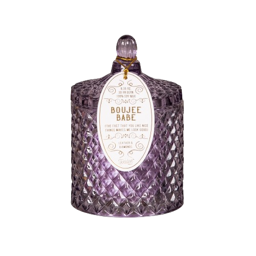 Crystal Purple Boujee Babe Candle